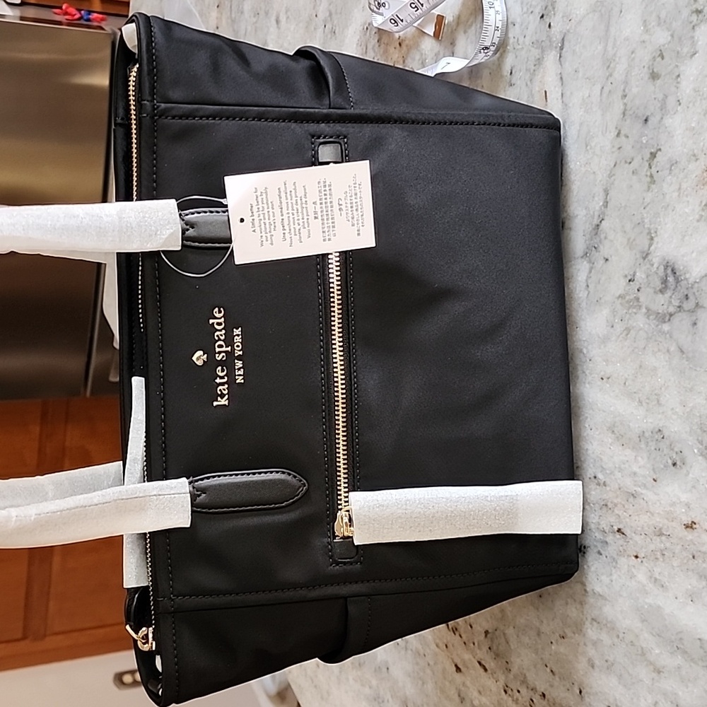 NWT Kate Spade black nylon tote